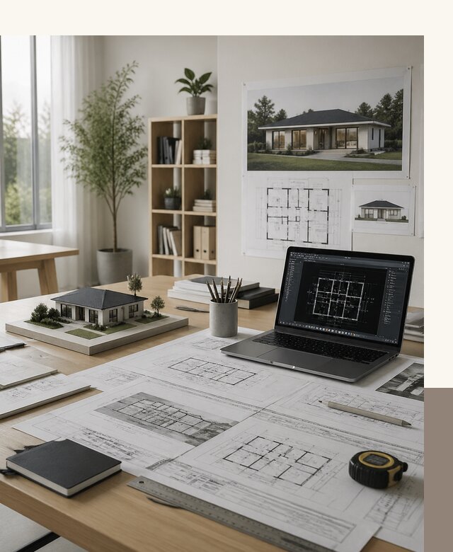 Проект одноэтажного дома с 3 спальнями под ключ в Нальчике